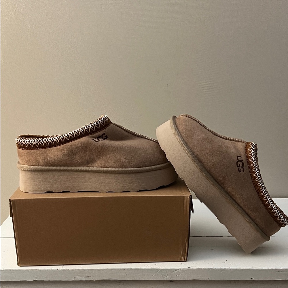 UGG Women's Brown Suede Slip-On Loafers